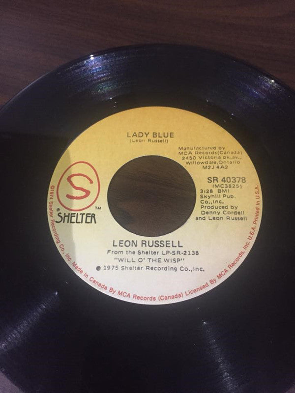 Leon Russell - Lady Blue - Used Vinyl Record 7"