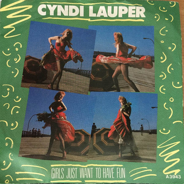 Cyndi Lauper - Girls Just Want To Have Fun - Used Vinyl Record 7"