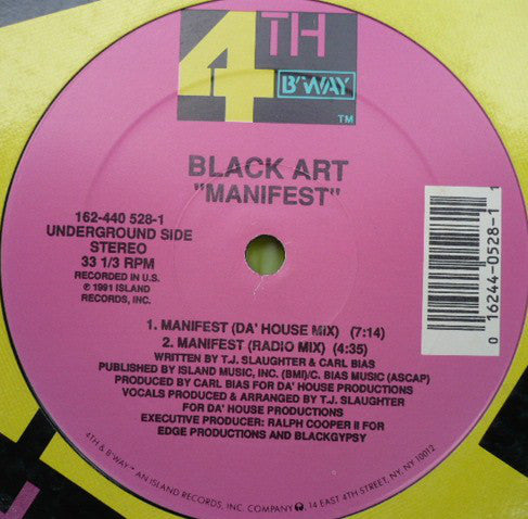 Black Art - Manifest - Used Vinyl Record 12"
