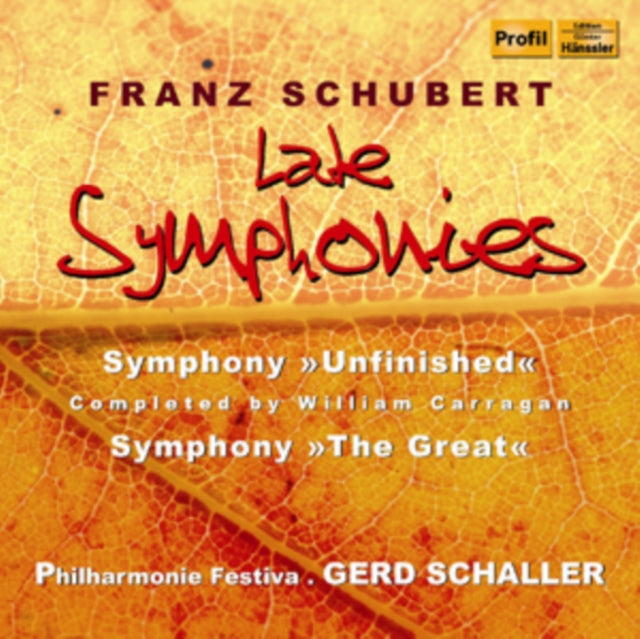 PHILHARMONIE FESTIVA - SCHUBERT:SYM IN B MINOR - CD