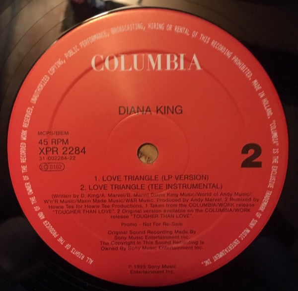 Diana King - Love Triangle - Used Vinyl Record 12"