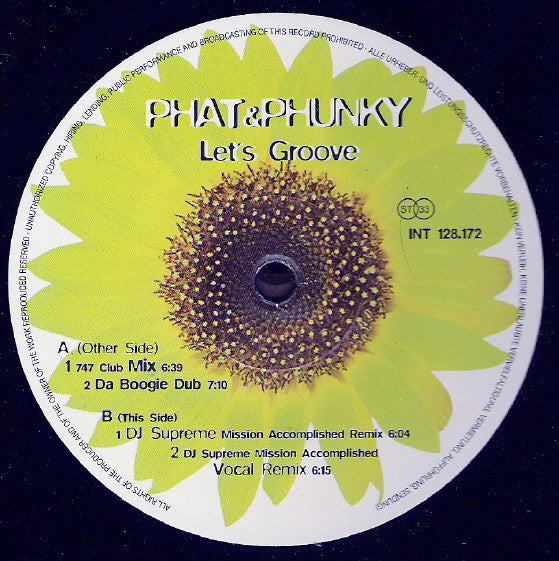 Phat 'N' Phunky - Let's Groove - Used Vinyl Record 12"