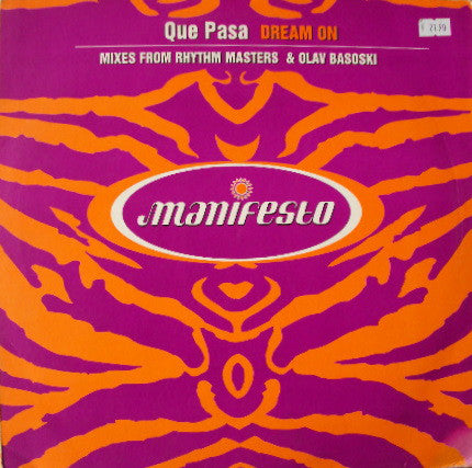 Que Pasa - Dream On - Used Vinyl Record 12"