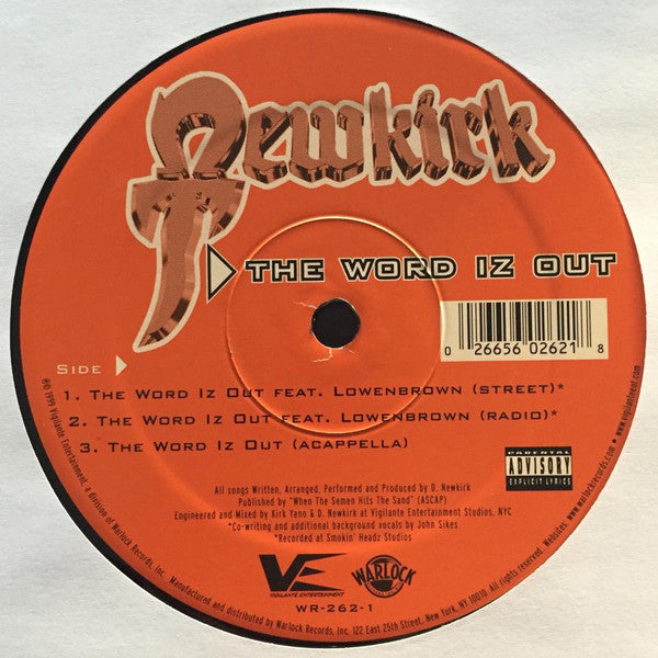 Newkirk - Word Iz Out - Used Vinyl Record 12"