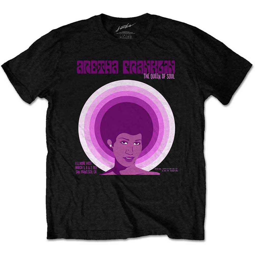 Aretha Franklin - tshirt - Unisex - Short Sleeves - X-Large