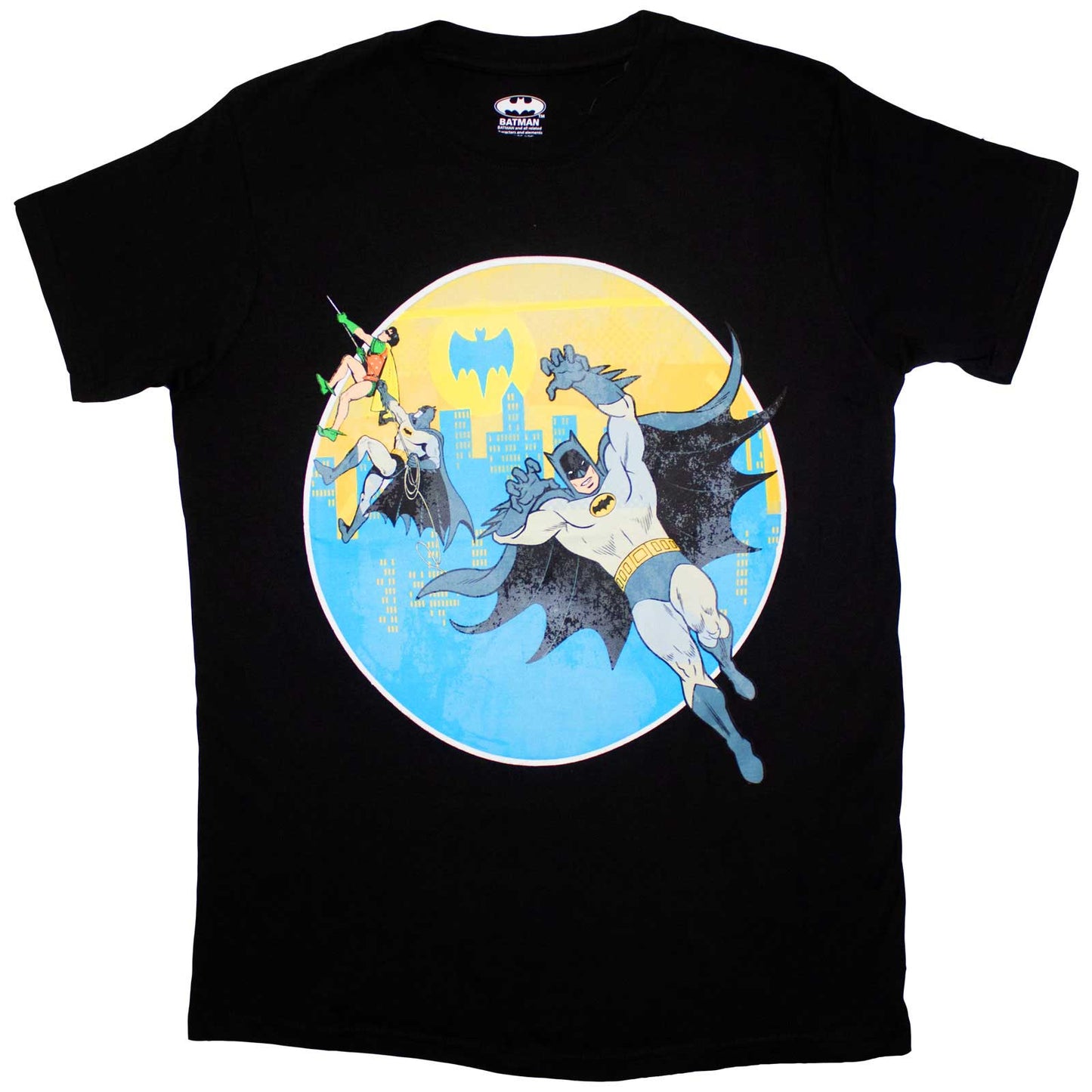 s - tshirt - Unisex - Short Sleeves - Batman Bat Leap - Medium