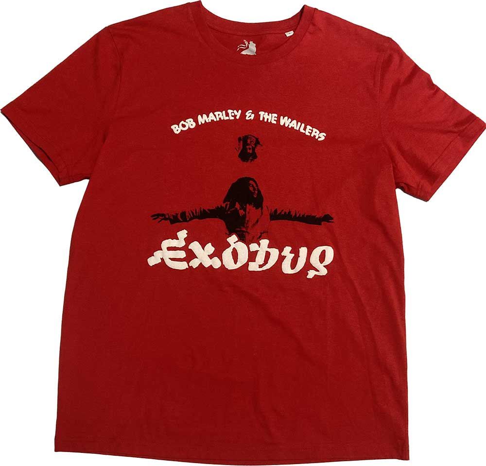 Bob Marley - Patch - Unisex - Short Sleeves - Exodus Arms Outs - Large
