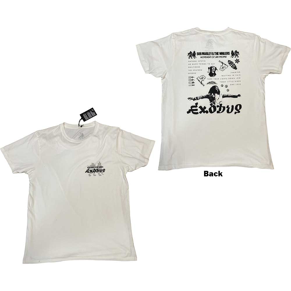 Bob Marley - tshirt - Unisex - Short Sleeves - Exodus Tracklis - Large