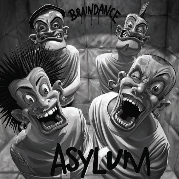 BRAINDANCE - ASYLUM (CLEAR BLUE WHITE CROSSED VINYL) - Vinyl Record