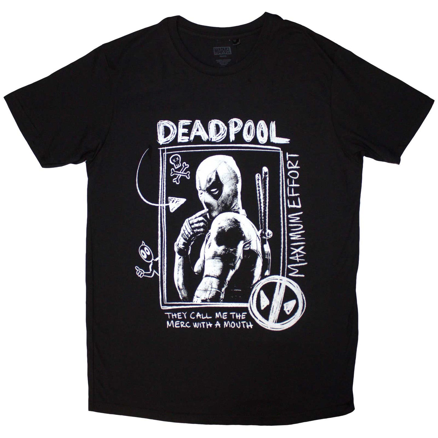 Comics - tshirt - Unisex - Short Sleeves - Deadpool Merc With - Small