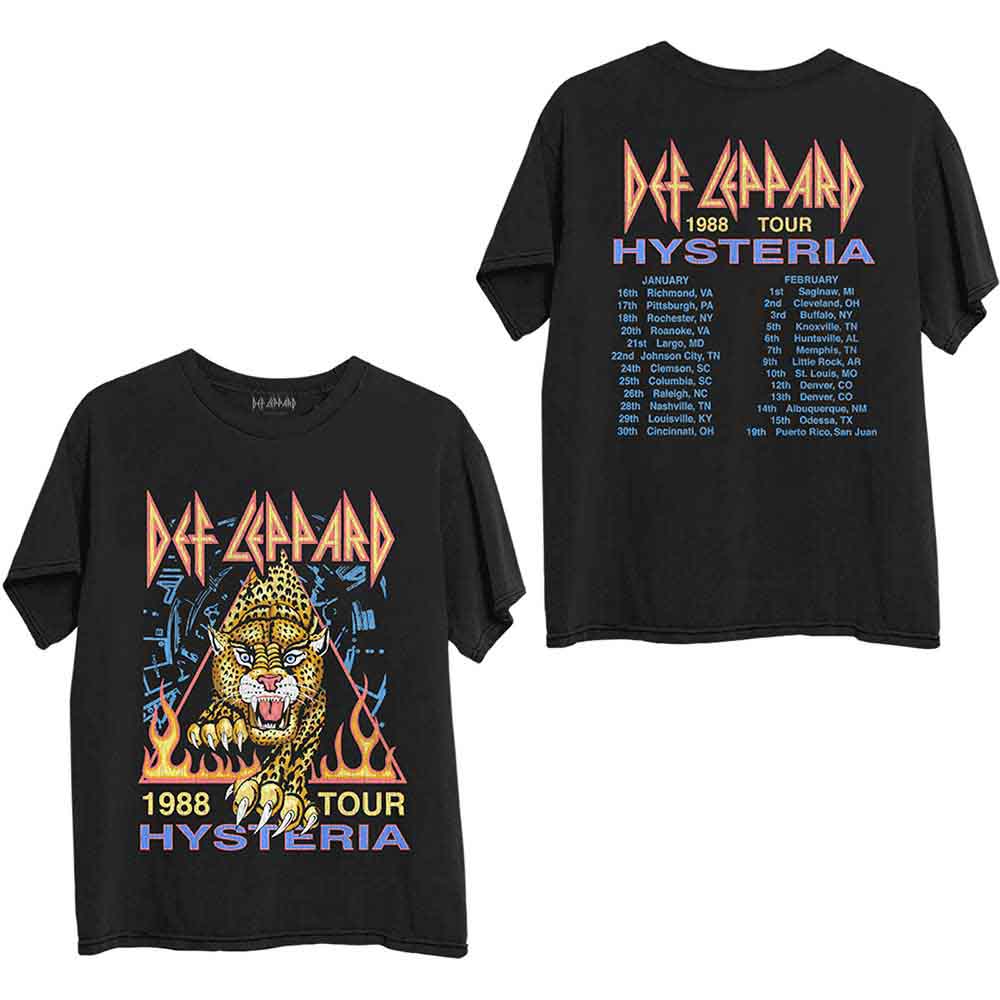 Def Leppard - tshirt - Unisex - Short Sleeves - Medium