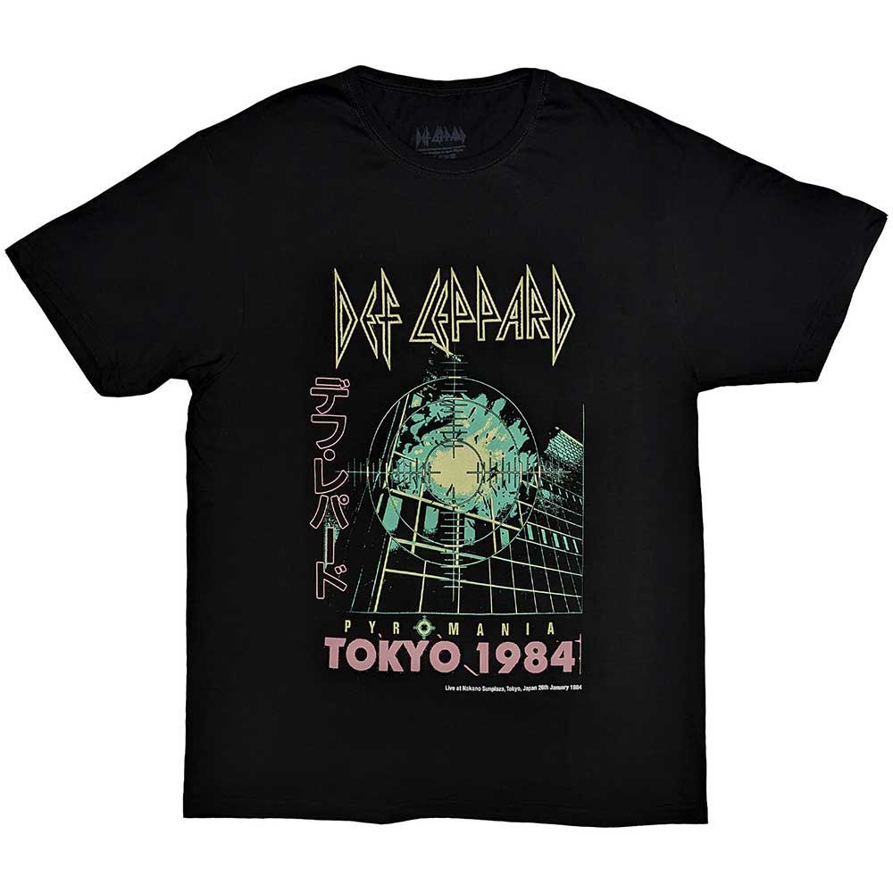 Def Leppard - tshirt - Unisex - Short Sleeves - Tokyo - Large