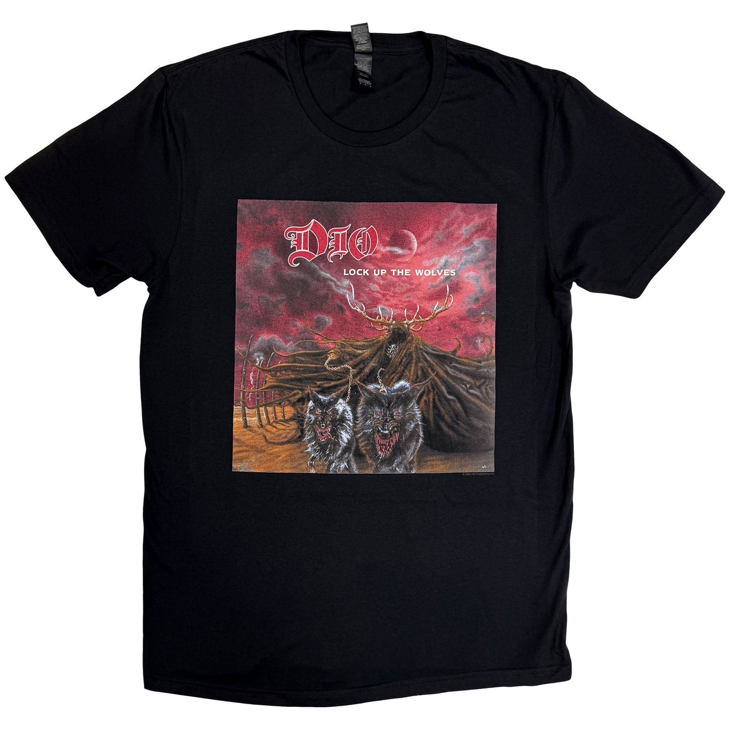 Dio - tshirt - Unisex - Short Sleeves - Lock Up The Wolves - Large