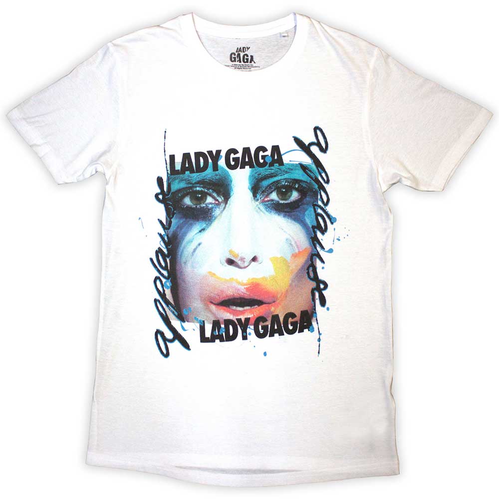 Lady Gaga - tshirt - Unisex - Short Sleeves - Artpop Facepain - Medium