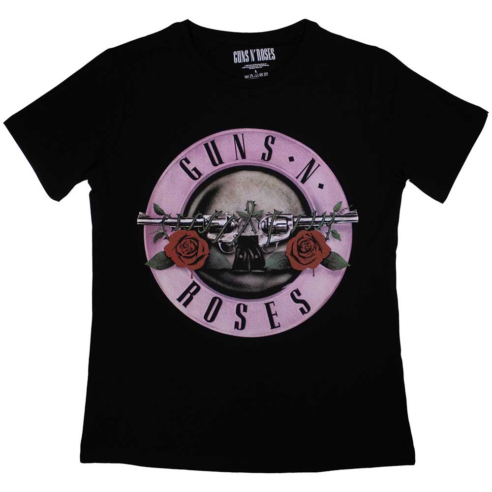 Guns N Roses - tshirt - Ladies - Short Sleeves - Classic Logo - Small