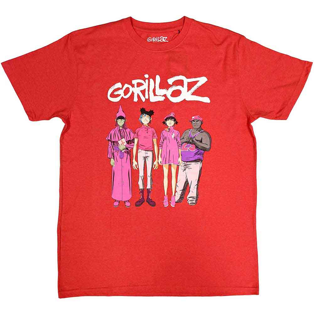 Gorillaz - tshirt - Unisex - Short Sleeves - Large