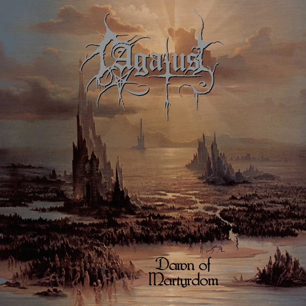 AGATUS - DAWN OF MARTYRDOM (BEER/GOLD SWIRL WITH PURPLE AND PINK SPLAT