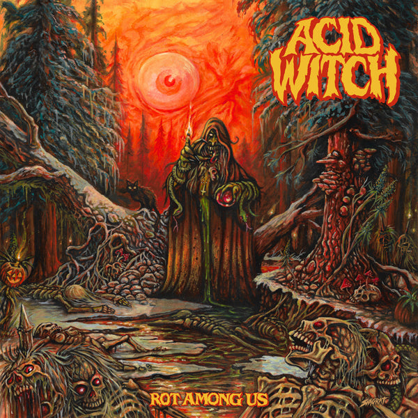 ACID WITCH - ROT AMONG US (BLACK VINYL W/ POTER) - New Vinyl Record
