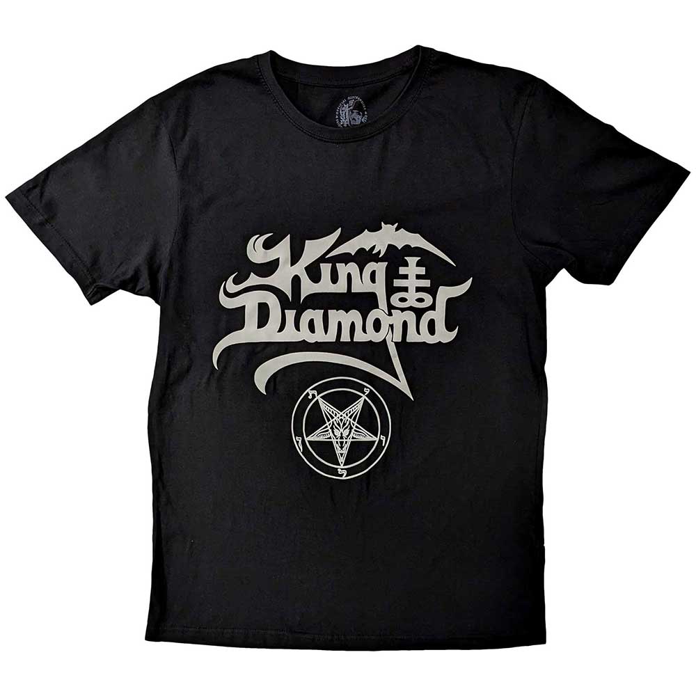 King Diamond - tshirt - Unisex - Short Sleeves - Logo - Large