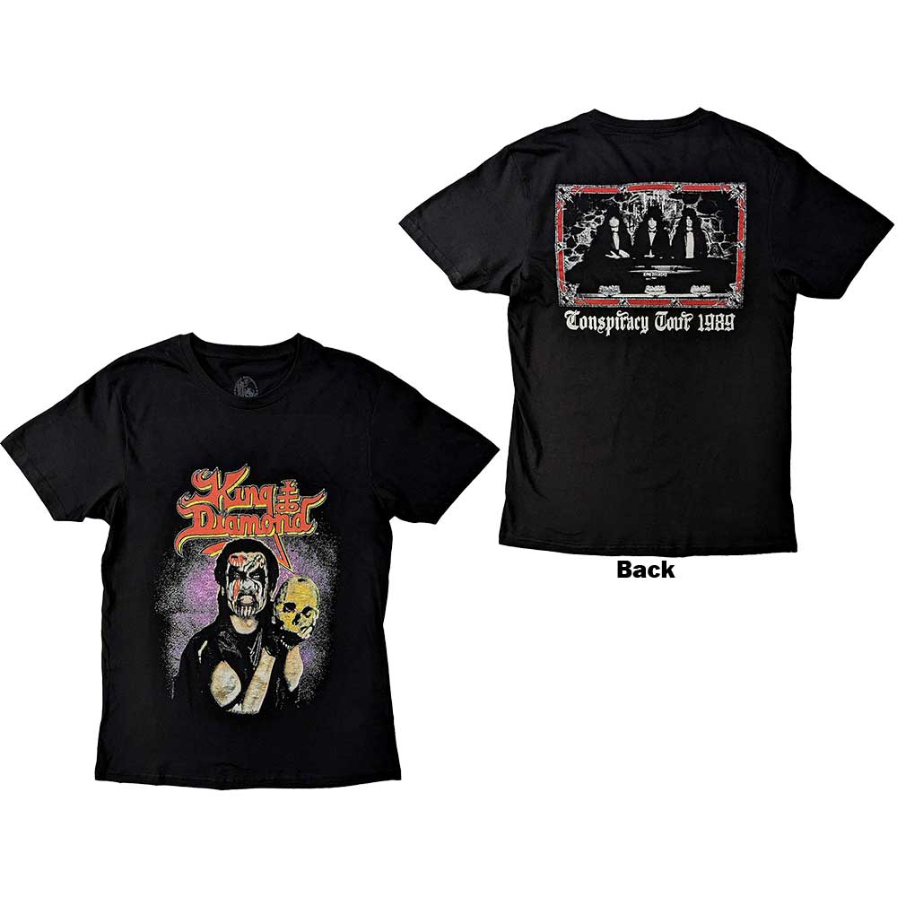 King Diamond - tshirt - Unisex - Short Sleeves - Conspiracy T - Medium