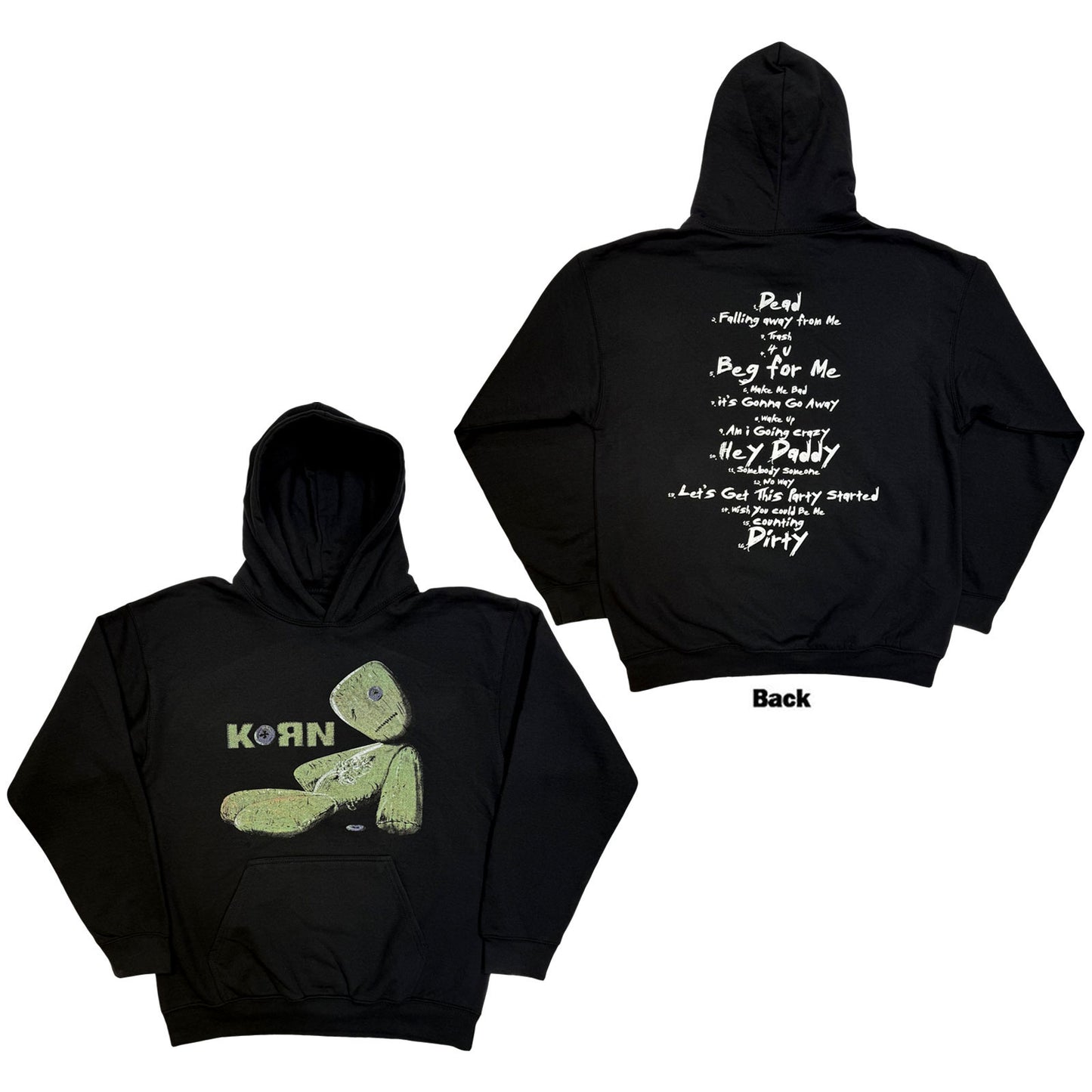 Korn - hoodies - Unisex - Long Sleeves - Large