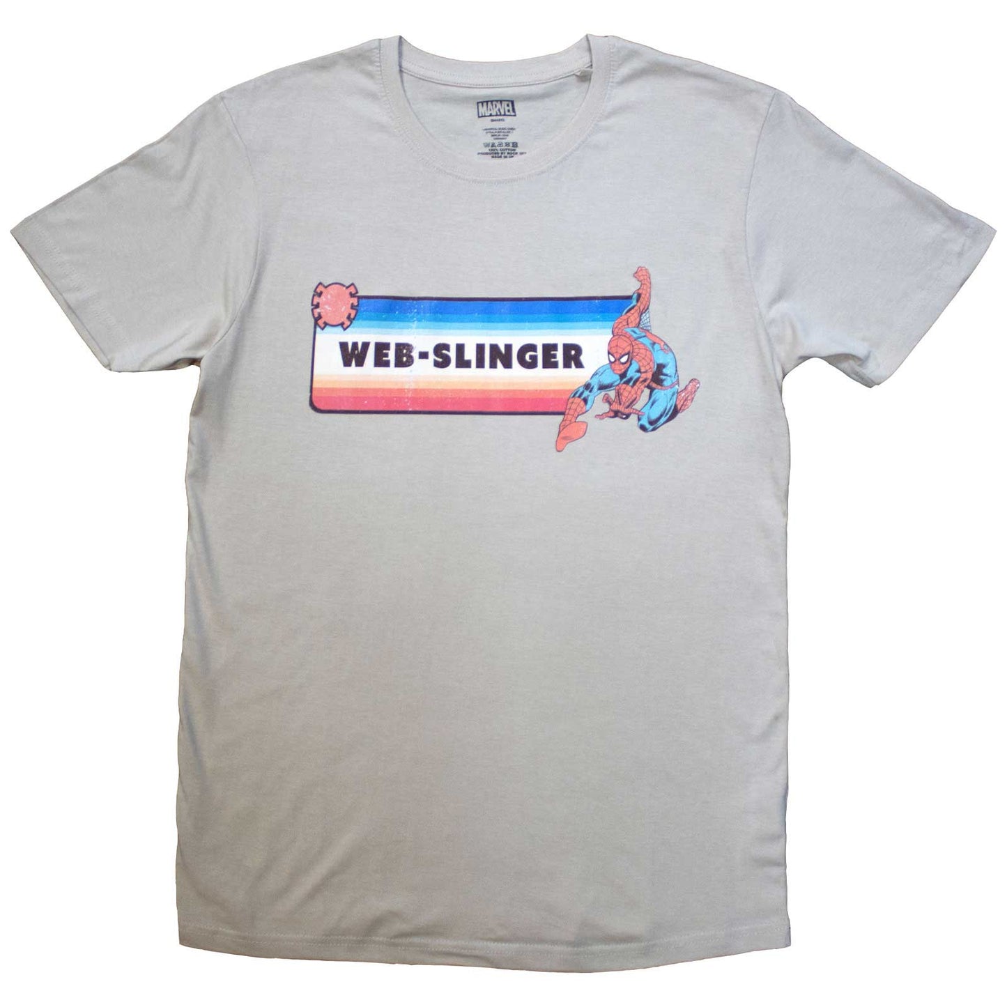 Comics - tshirt - Unisex - Short Sleeves - Spider-Man Web-Slin - Large