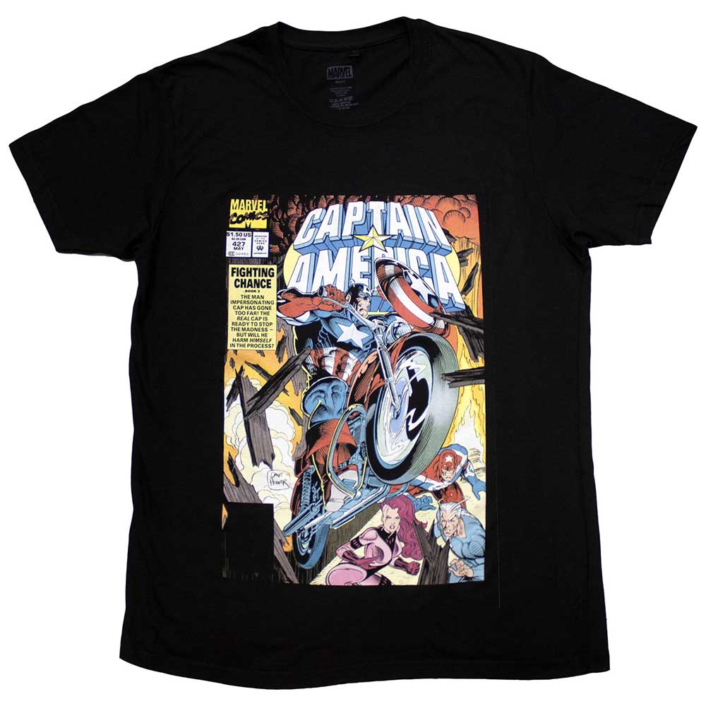 Comics - tshirt - Unisex - T-Shirts - Large - Short Sleeves - Captain