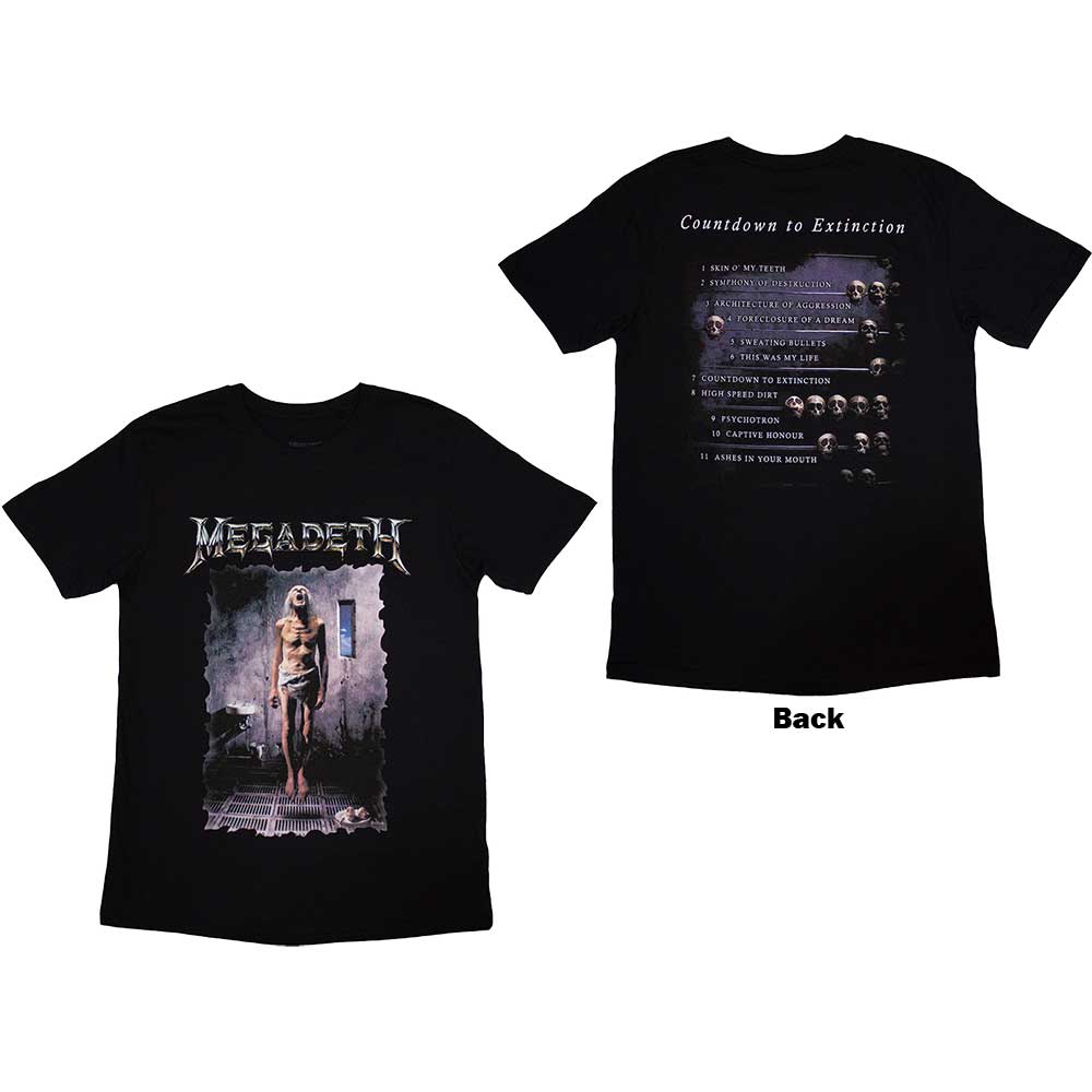 Megadeth - tshirt - Unisex - Short Sleeves - Countdown - Small