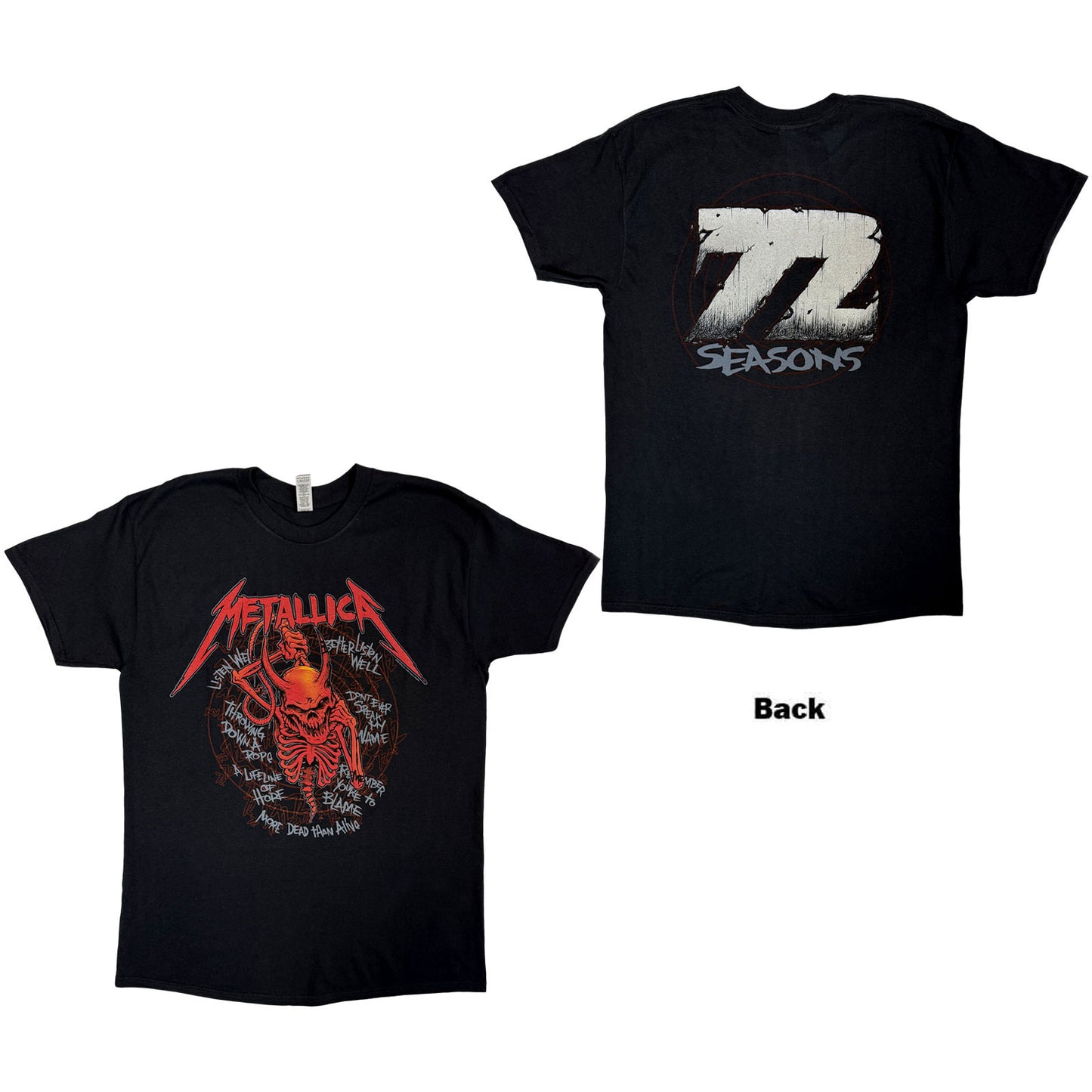 Metallica - tshirt - Unisex - Short Sleeves - X-Large