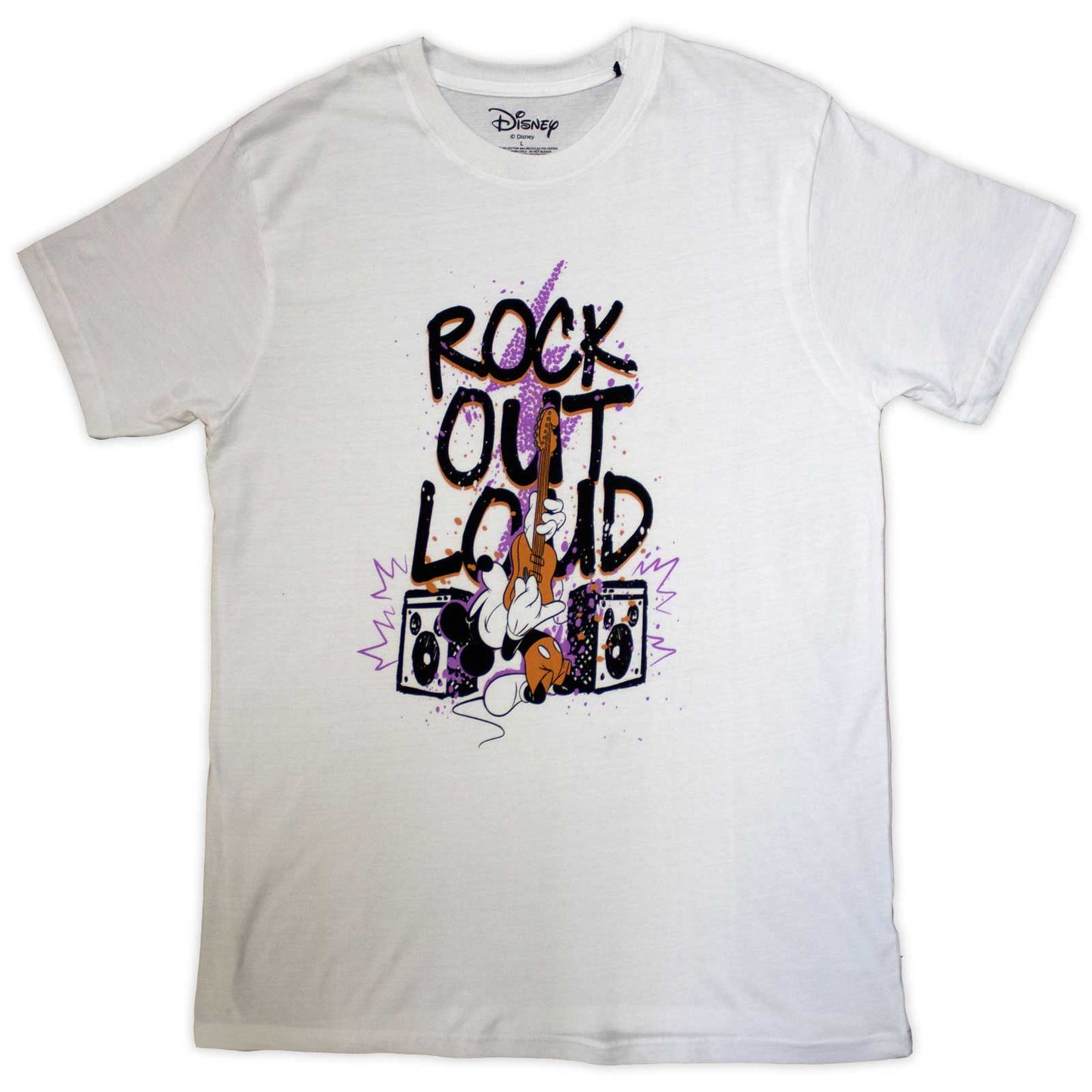 Mickey Mouse - tshirt - Unisex - Short Sleeves - Rock Out Loud - Small