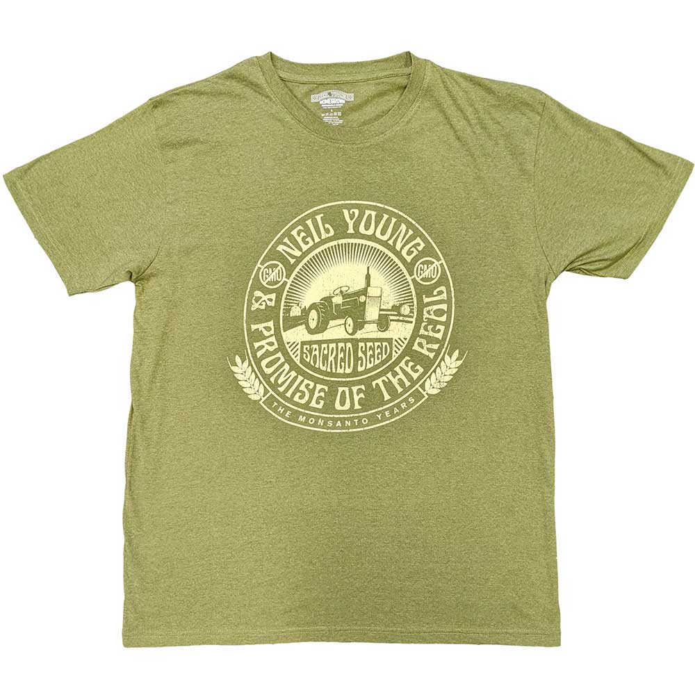 Neil Young - tshirt - Unisex - Short Sleeves - Tractor Seal - X-Large