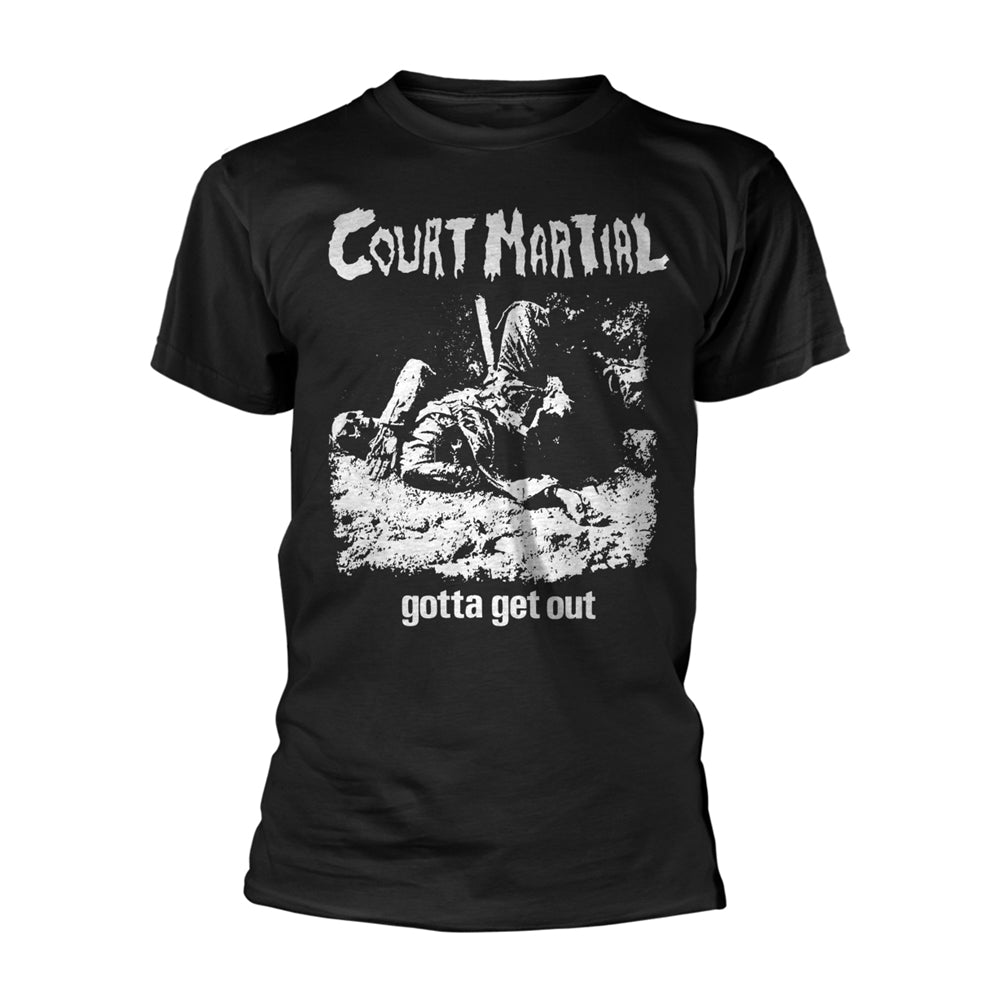 COURT MARTIAL - GET OUT - clothing small - T Shirt - Size S