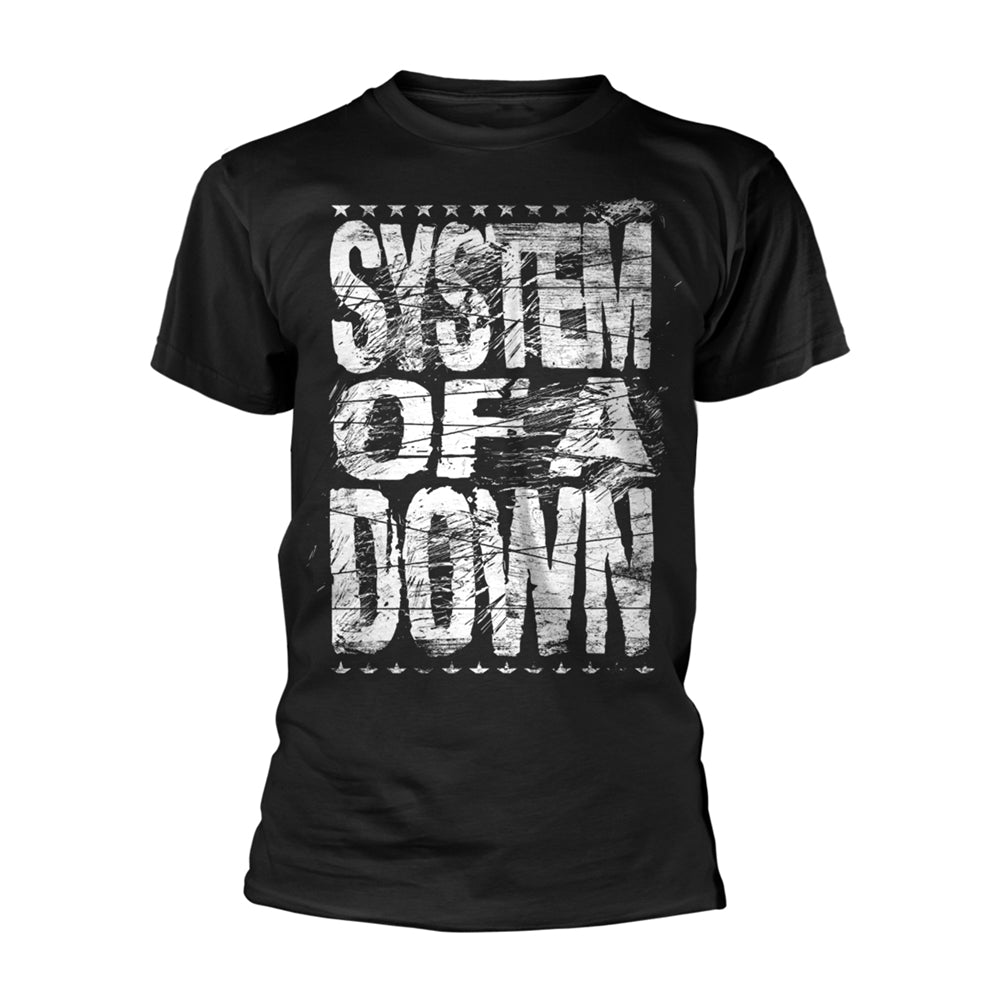 SYSTEM OF A DOWN - DISTRESSED LOGO - tshirt - T Shirt - Size XXL