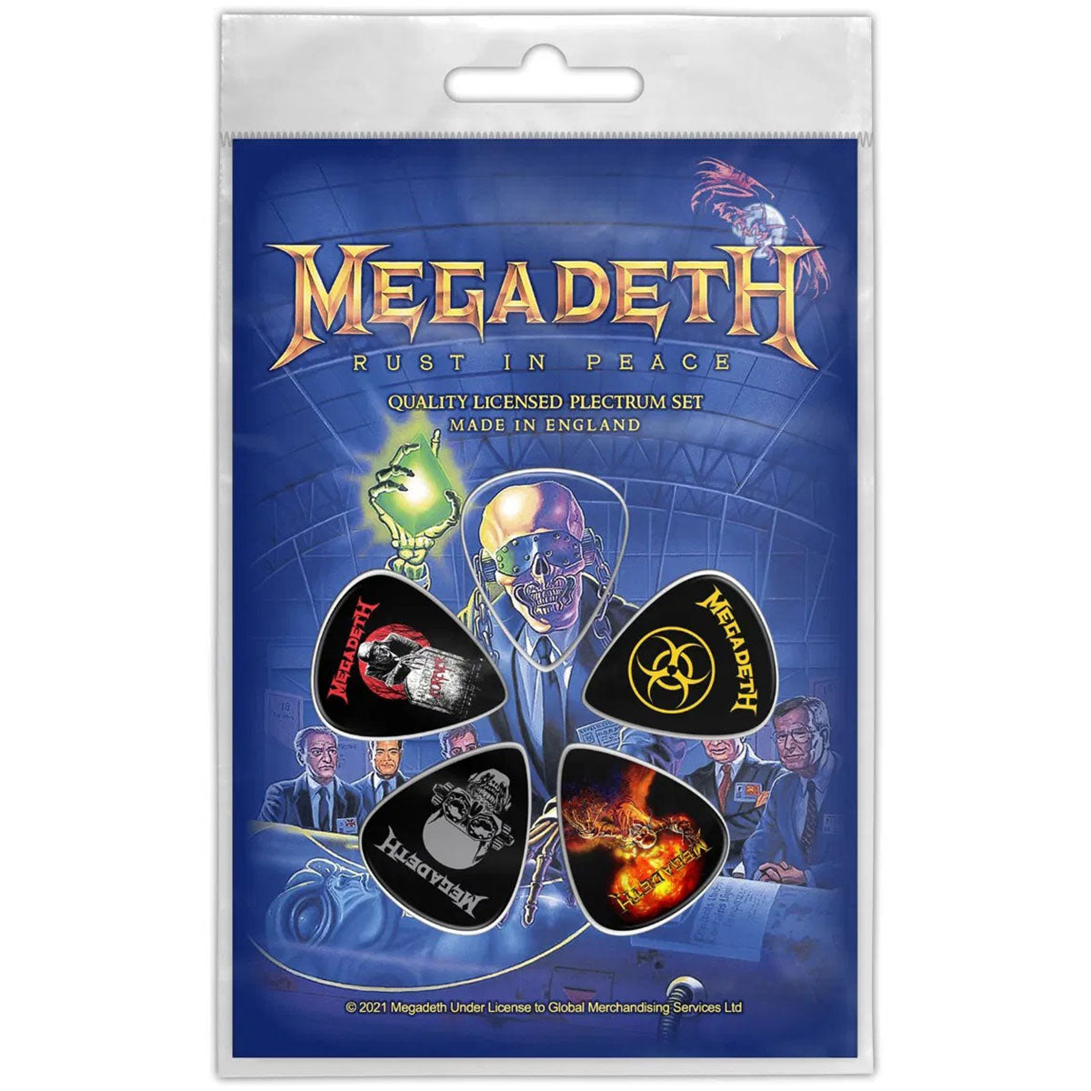 Megadeth - Plectrum Pack: Rust In Peace - Clothing