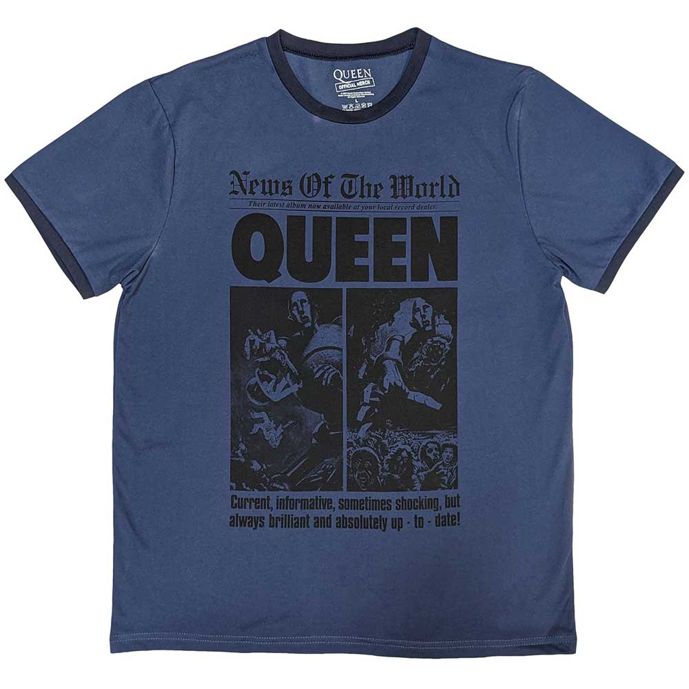 Queen - tshirt - Unisex - Short Sleeves - News of the World 40 - Large