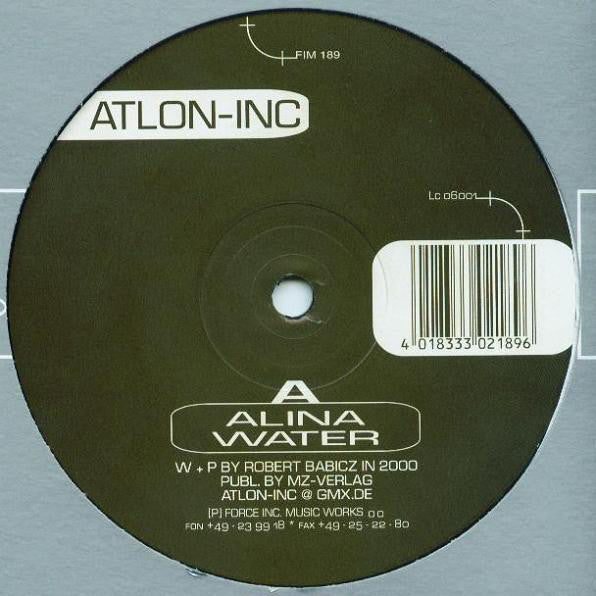 Atlon Inc. - Alina - Used Vinyl Record 12"