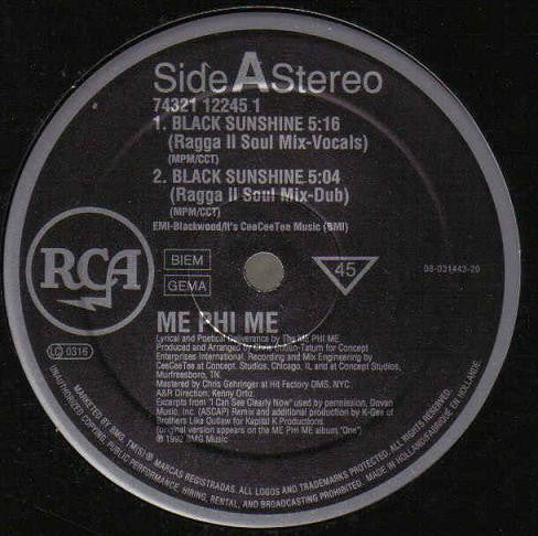 Me Phi Me - Black Sunshine - Used CD