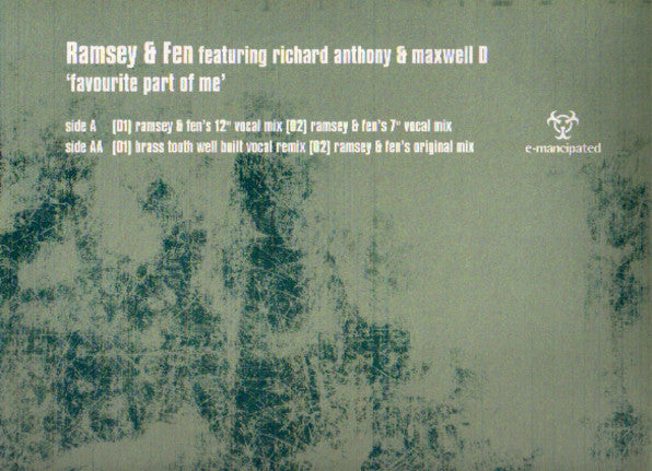 Ramsey & Fen - Favourite Part Of Me - Used Vinyl Record 12"