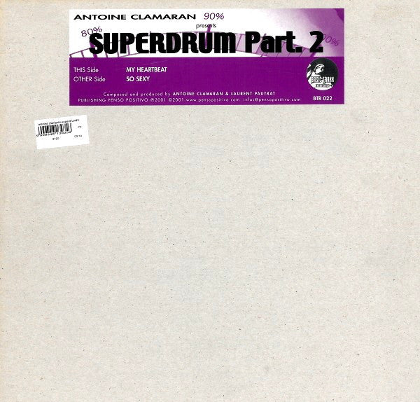 Antoine Clamaran - Superdrum Part. 2 - Used Vinyl Record 12"