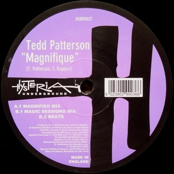 Tedd Patterson - Magnifique - New Vinyl Record 12"