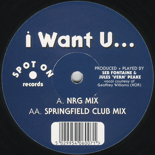 Itchy & Scratchy - I Want U... - Used Vinyl Record 12"