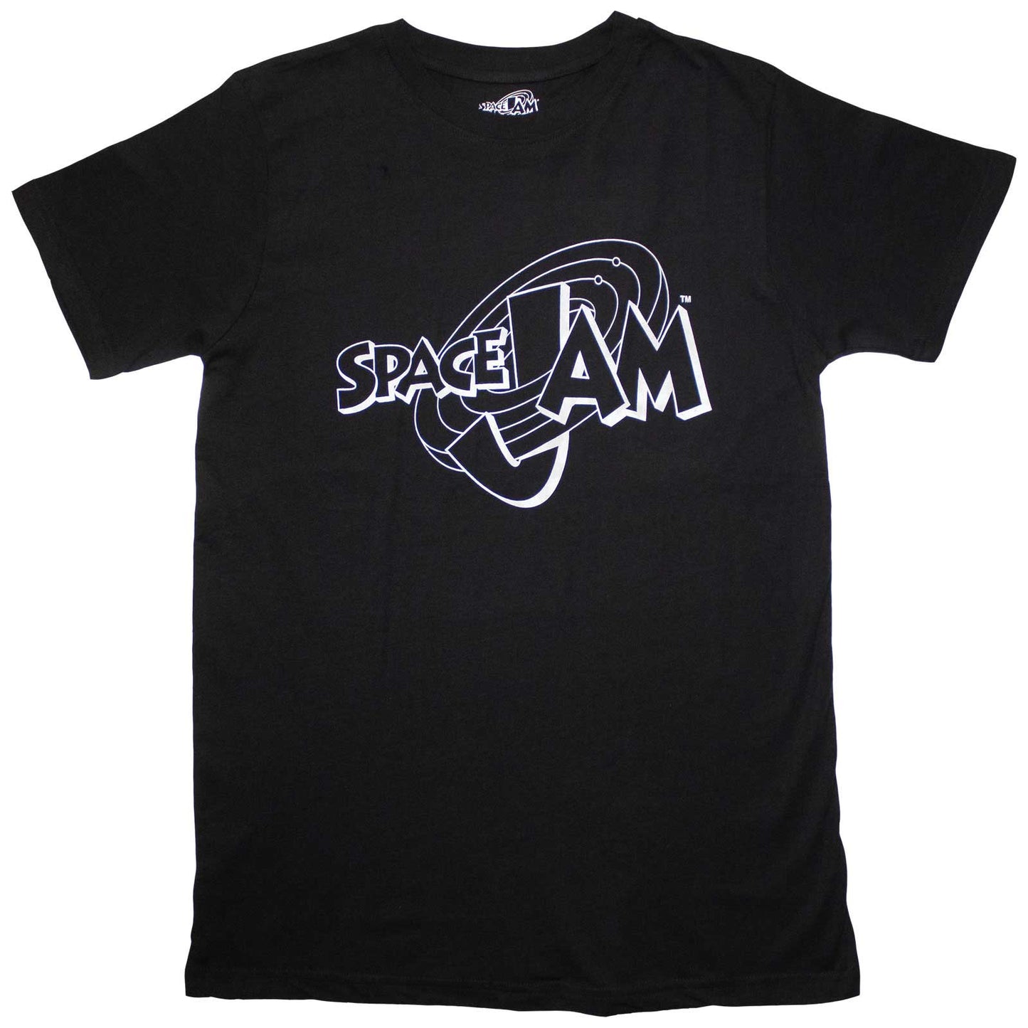Space Jam - tshirt - Unisex - Short Sleeves - Retro B&W Logo - Medium