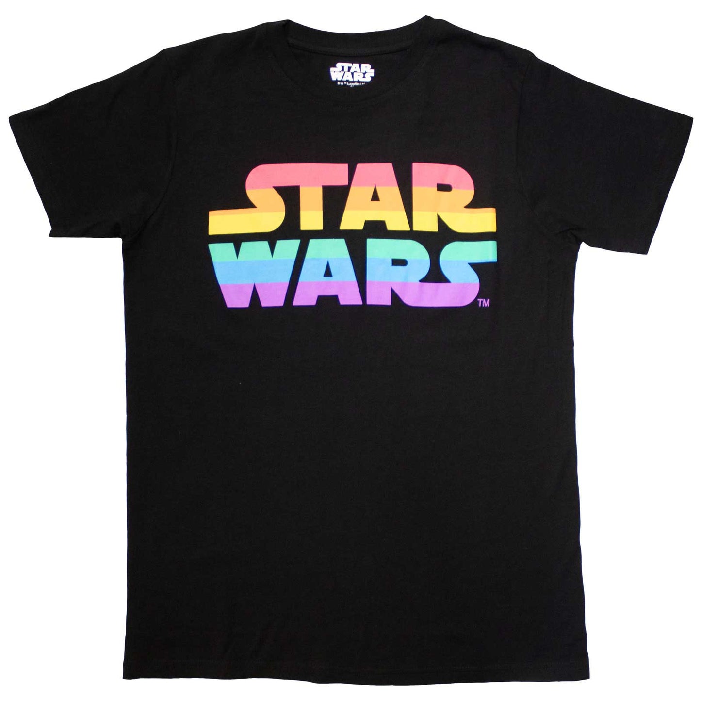 Star Wars - tshirt - Unisex - Short Sleeves - Rainbow Logo - XX-Large