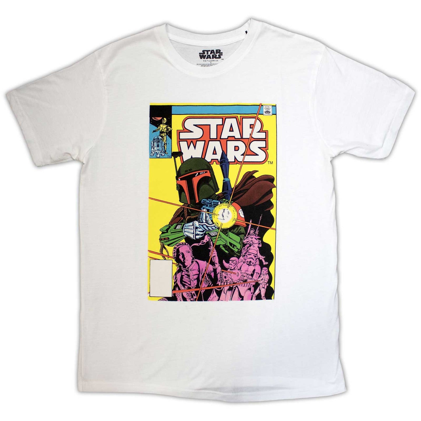Star Wars - tshirt - Unisex - Short Sleeves - Boba Fett Comic - Large