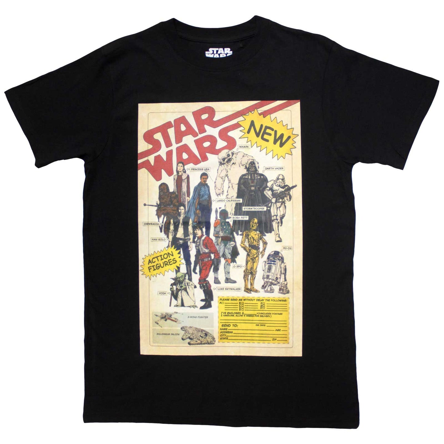 Star Wars - tshirt - Unisex - Short Sleeves - Action Figure - XX-Large