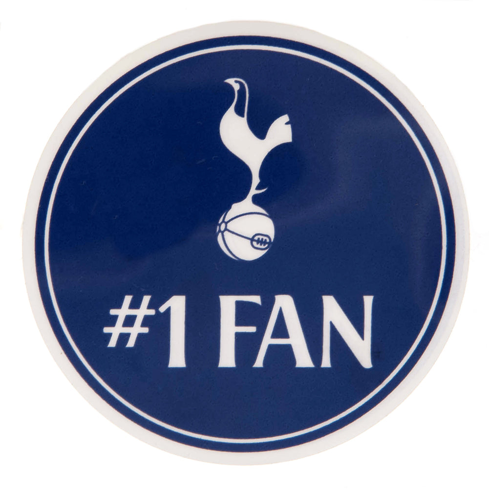 Tottenham Hotspur FC - Single Car Sticker No. 1 Fan - Hang Ups & Stick