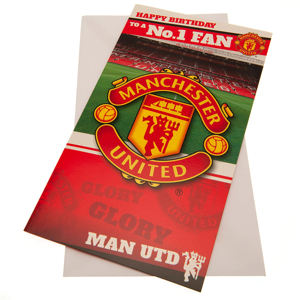 Manchester United FC - Birthday Card No 1 Fan - New Cards & Gift Wrap