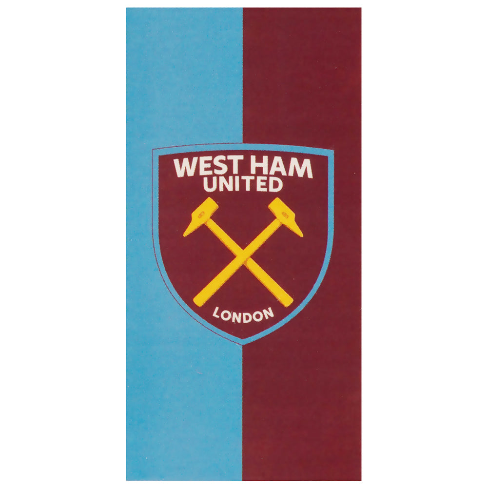 West Ham United FC - Towel - Cloth - Approx 140cm x 70cm (55in x 28in)