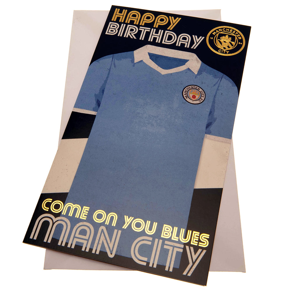 Manchester City FC - Birthday Card Retro - Cards & Gift Wrap