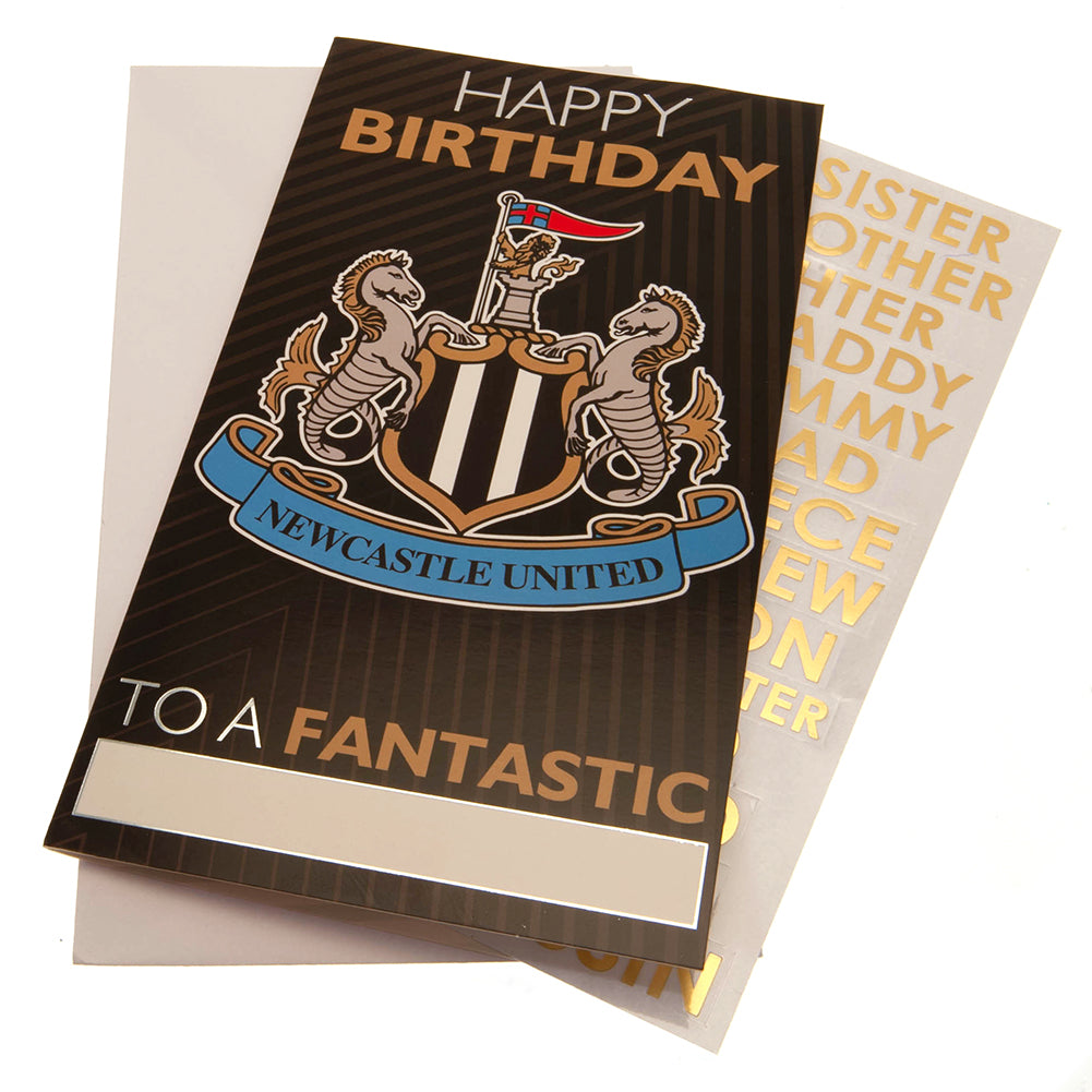Newcastle United FC - Birthday Card Personalised - Cards & Gift Wrap
